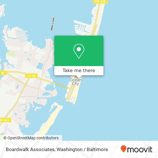 Mapa de Boardwalk Associates, 501 Atlantic Ave