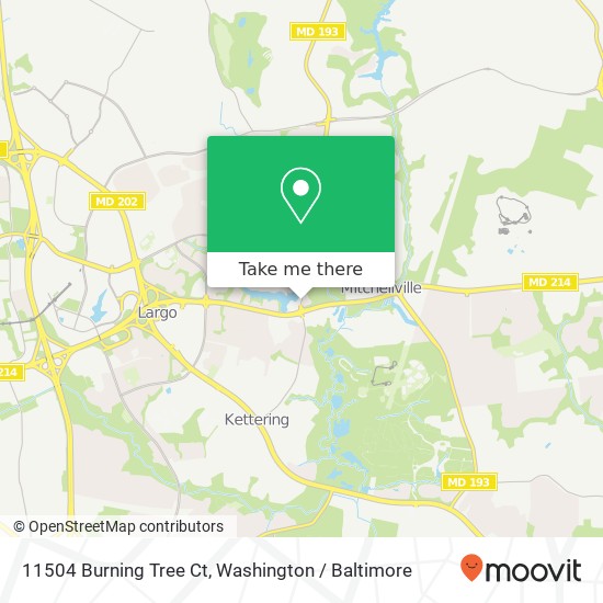 Mapa de 11504 Burning Tree Ct, Bowie, MD 20721