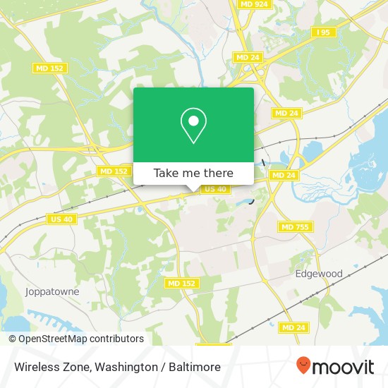 Wireless Zone, 1401 Pulaski Hwy map