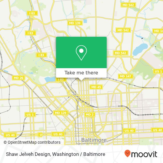 Mapa de Shaw Jelveh Design, 2443 Maryland Ave