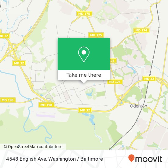 Mapa de 4548 English Ave, Fort Meade, MD 20755