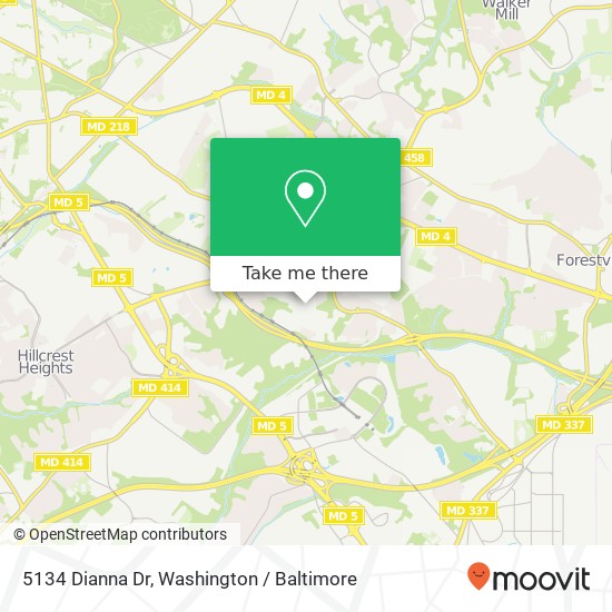 5134 Dianna Dr, Suitland, MD 20746 map