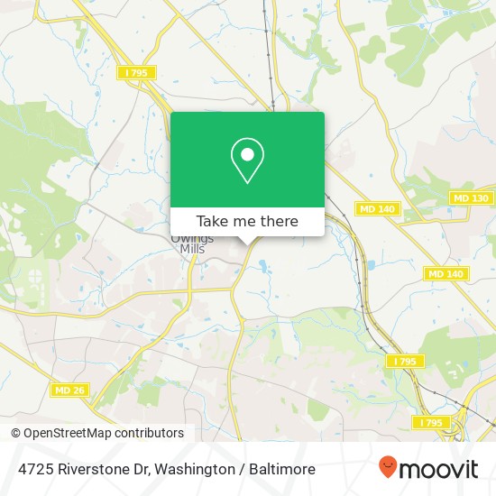 4725 Riverstone Dr, Owings Mills, MD 21117 map