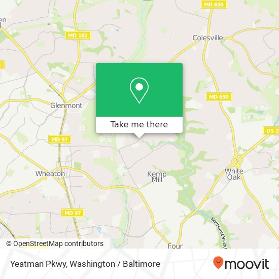 Yeatman Pkwy, Silver Spring, MD 20902 map