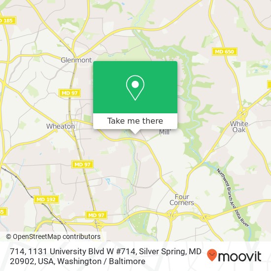 714, 1131 University Blvd W #714, Silver Spring, MD 20902, USA map