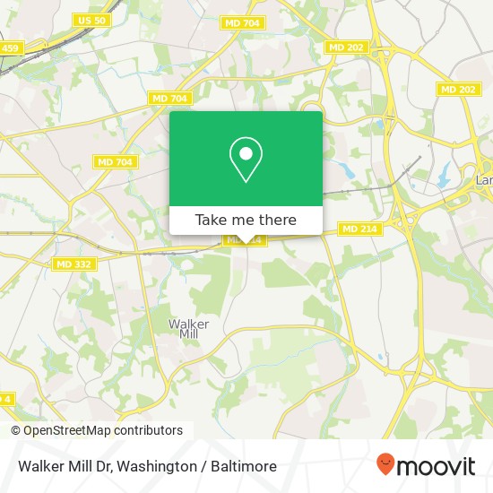 Walker Mill Dr, Capitol Heights, MD 20743 map