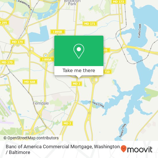 Banc of America Commercial Mortgage, 6711 Ritchie Hwy map