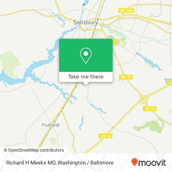Mapa de Richard H Meeks MD, 101 Milford St