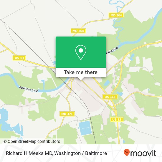 Mapa de Richard H Meeks MD, 500 Market St