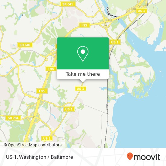 Mapa de US-1, Woodbridge, VA 22191