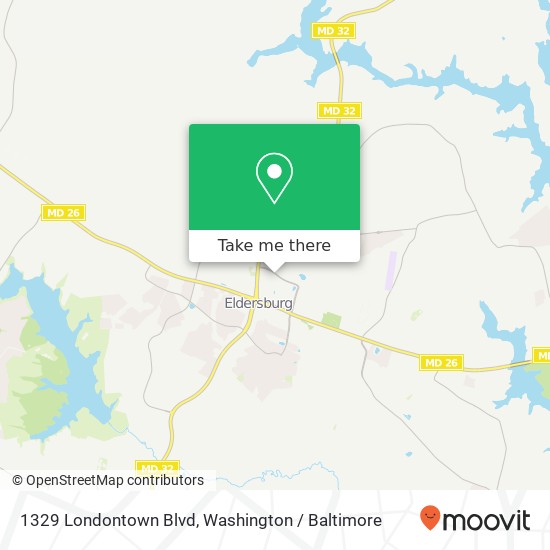 Mapa de 1329 Londontown Blvd, Sykesville, MD 21784
