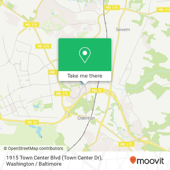 1915 Town Center Blvd (Town Center Dr), Odenton, MD 21113 map