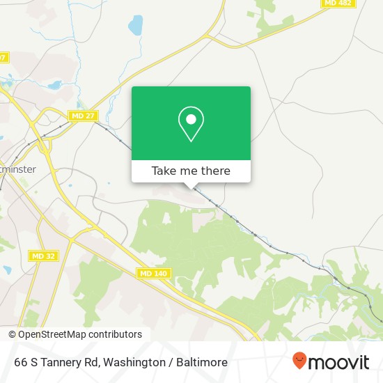 Mapa de 66 S Tannery Rd, Westminster, MD 21157