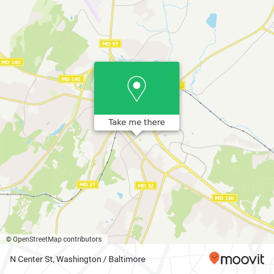 Mapa de N Center St, Westminster (CARROLLTON), MD 21157