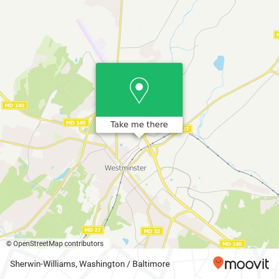 Mapa de Sherwin-Williams, 250 Englar Rd