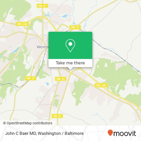 Mapa de John C Baer MD, 332 140 Village Rd
