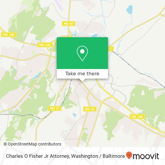 Mapa de Charles O Fisher Jr Attorney, 179 E Main St