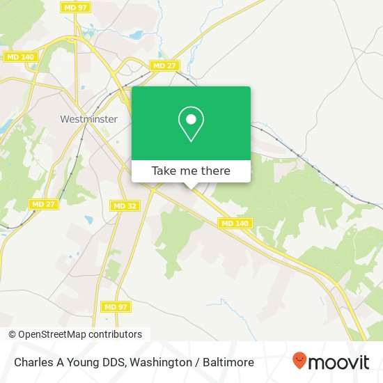 Mapa de Charles A Young DDS, 715 Baltimore Blvd