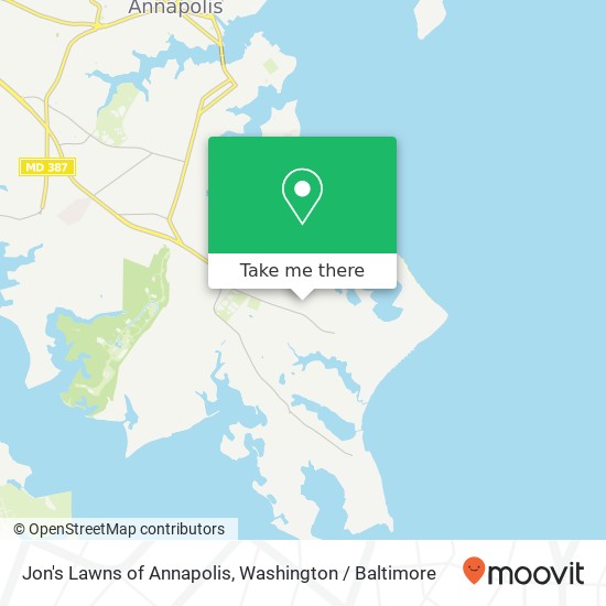 Mapa de Jon's Lawns of Annapolis, 3136 Anchorage Dr