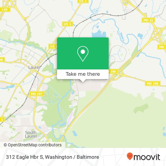 312 Eagle Hbr S, Laurel, MD 20724 map