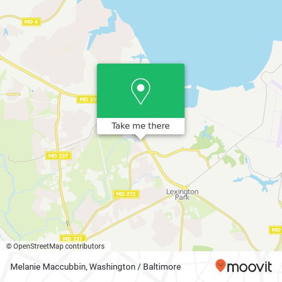 Mapa de Melanie Maccubbin, 22261 Three Notch Rd