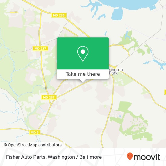 Mapa de Fisher Auto Parts, 21533 Great Mills Rd