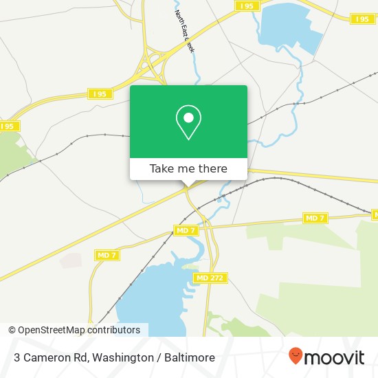Mapa de 3 Cameron Rd, North East, MD 21901