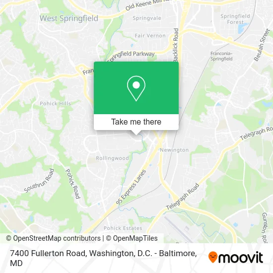 7400 Fullerton Road map