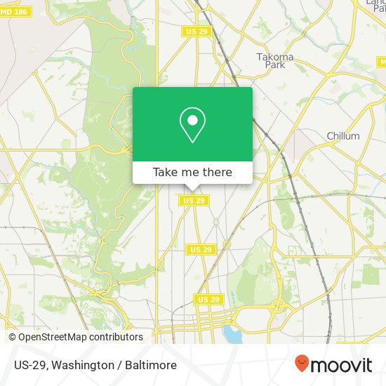 US-29, Washington, DC 20011 map