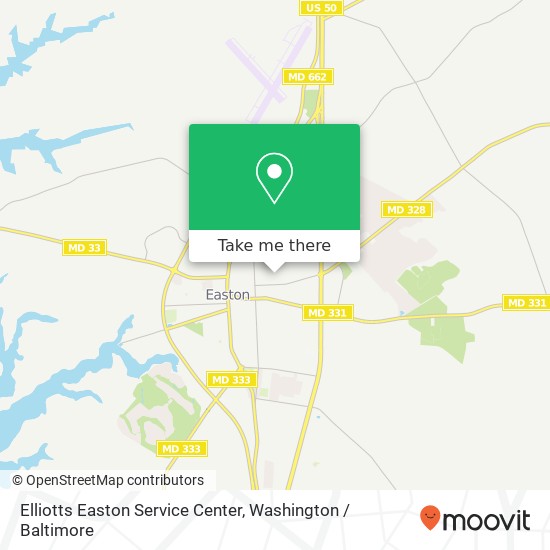 Elliotts Easton Service Center, 503 North St map