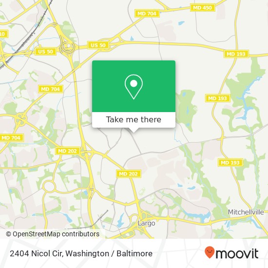 2404 Nicol Cir, Bowie, MD 20721 map