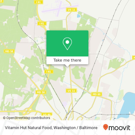 Vitamin Hut Natural Food, 13214 Fountain Head Plz map