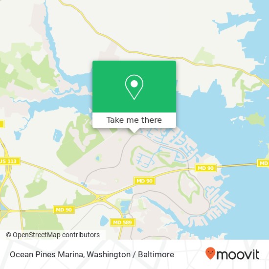 Mapa de Ocean Pines Marina