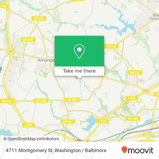 4711 Montgomery St, Annandale, VA 22003 map