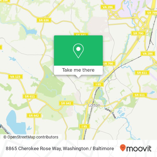 8865 Cherokee Rose Way, Lorton, VA 22079 map