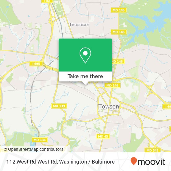 112,West Rd West Rd, Towson, MD 21204 map