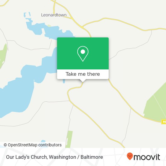 Mapa de Our Lady's Church, 41410 Medleys Neck Rd