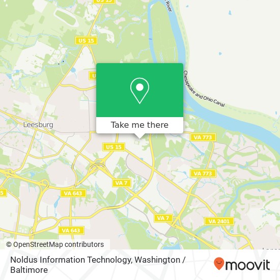 Mapa de Noldus Information Technology, 1503 Edwards Ferry Rd NE