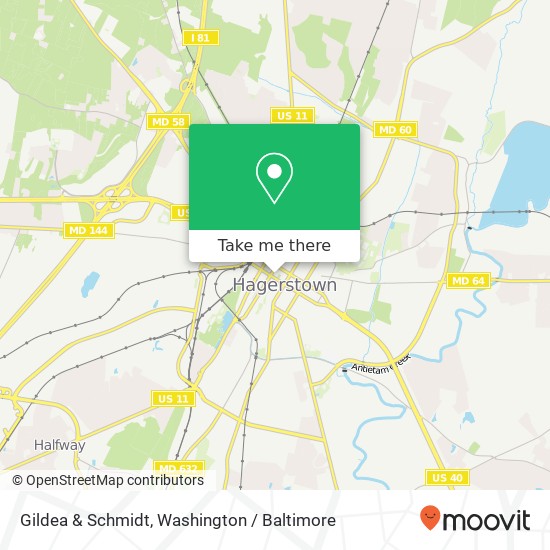 Mapa de Gildea & Schmidt, 82 W Washington St