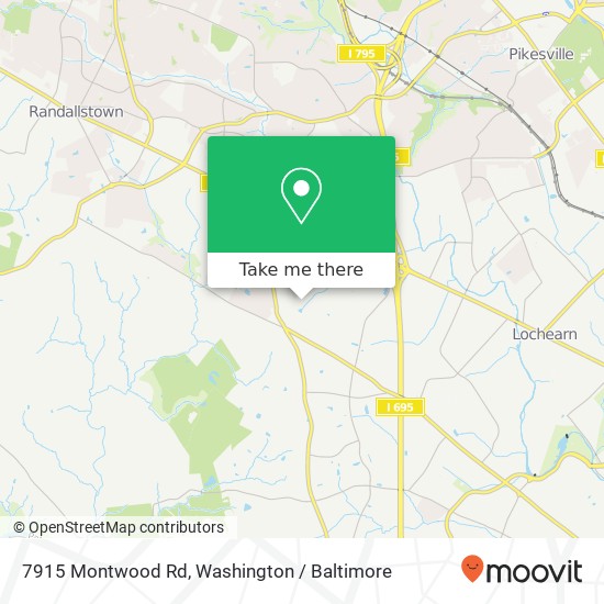 7915 Montwood Rd, Windsor Mill, MD 21244 map