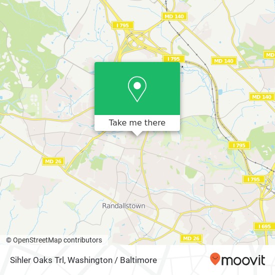 Sihler Oaks Trl, Owings Mills, MD 21117 map