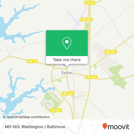 Mapa de MD-565, Easton, MD 21601