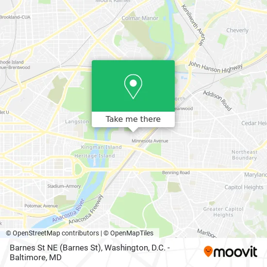 Barnes St NE map