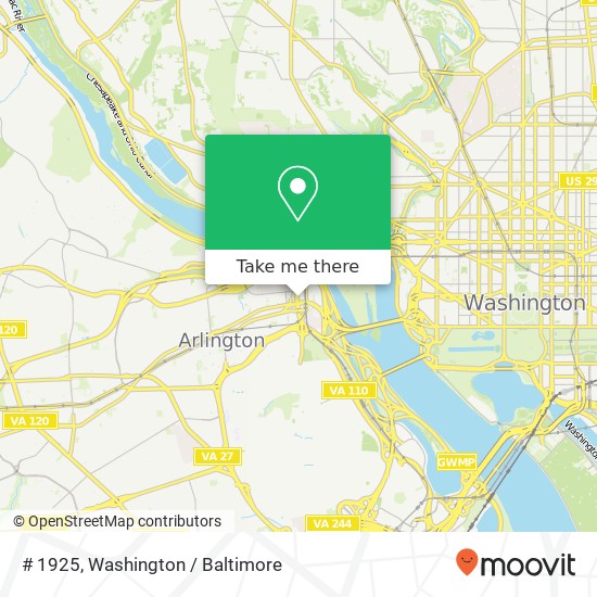 Mapa de # 1925, 1700 N Moore St # 1925, Arlington, VA 22209, USA