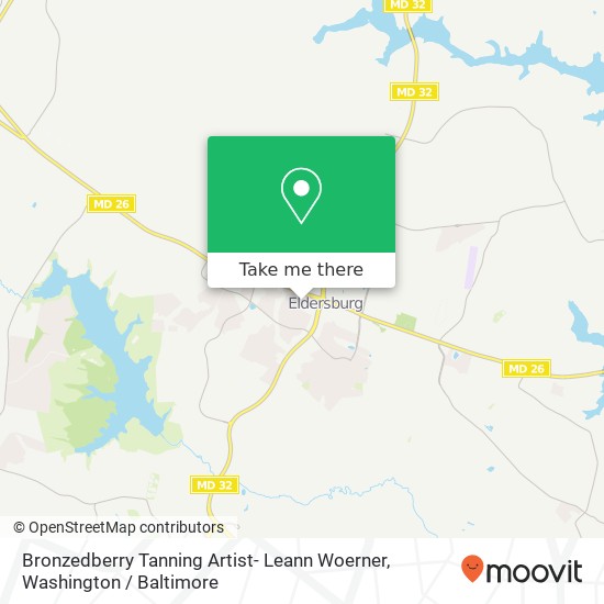 Mapa de Bronzedberry Tanning Artist- Leann Woerner, 1207 Liberty Rd
