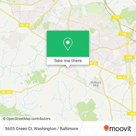 5605 Green Ct, Windsor Mill, MD 21244 map