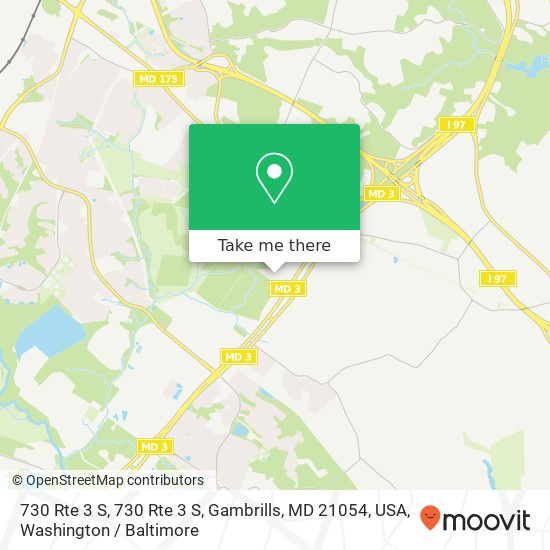 Mapa de 730 Rte 3 S, 730 Rte 3 S, Gambrills, MD 21054, USA