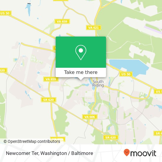 Mapa de Newcomer Ter, Chantilly, VA 20152