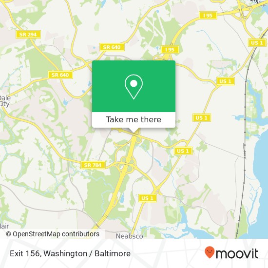 Mapa de Exit 156, Woodbridge, VA 22191