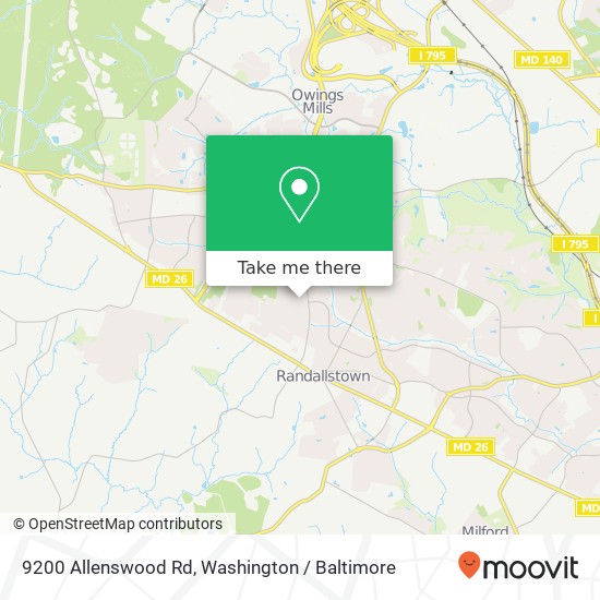 9200 Allenswood Rd, Randallstown, MD 21133 map